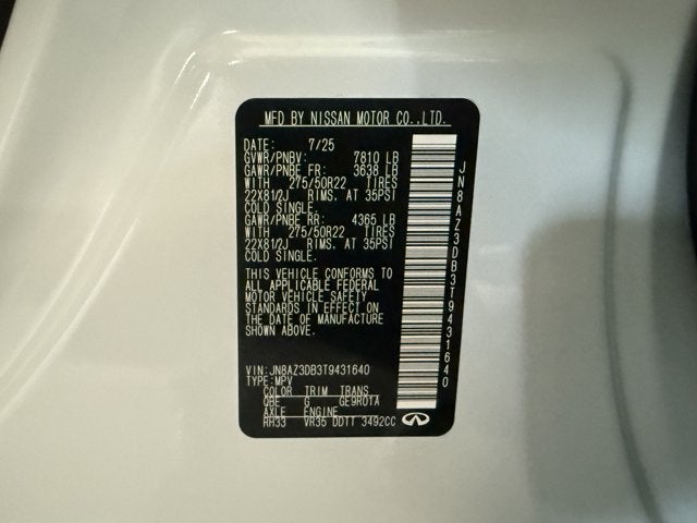 2026 INFINITI QX80 Sport 4WD