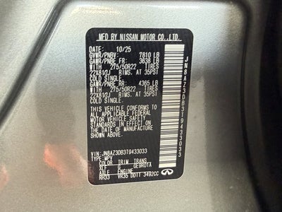 2026 INFINITI QX80 Sport 4WD