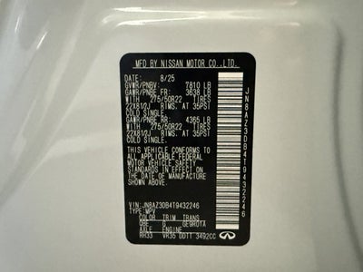 2026 INFINITI QX80 Sport 4WD