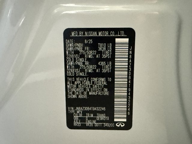 2026 INFINITI QX80 Sport 4WD