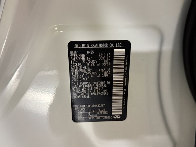 2026 INFINITI QX80 Sport 4WD