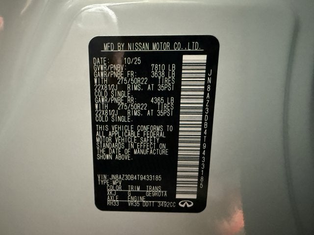 2026 INFINITI QX80 Sport 4WD