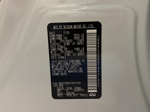 2026 INFINITI QX80 Sport 4WD