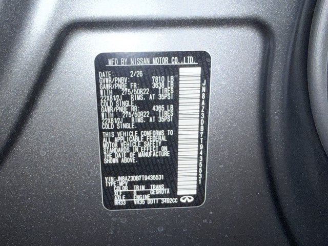 2026 INFINITI QX80 Sport 4WD