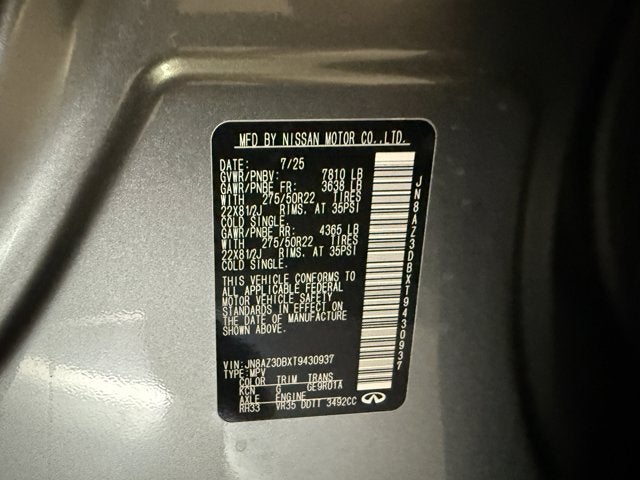 2026 INFINITI QX80 Sport 4WD