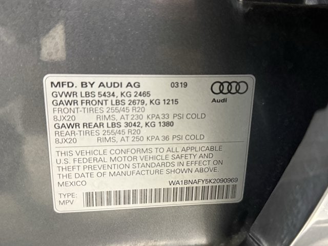 2019 Audi Q5 Premium Plus