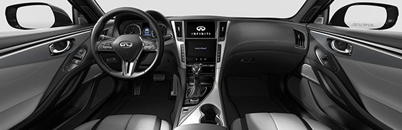 INFINITI Q60 Stone Leather Appointments & Brushed Aluminum