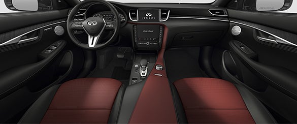 INFINITI QX55 Monaco Red Semi-Aniline Leather-Appointed Interior