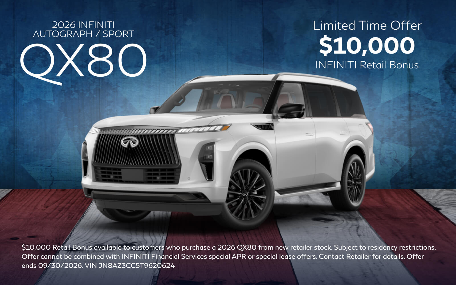 2026 INFINITI QX80 Autograph / Sport (just limited time offer)