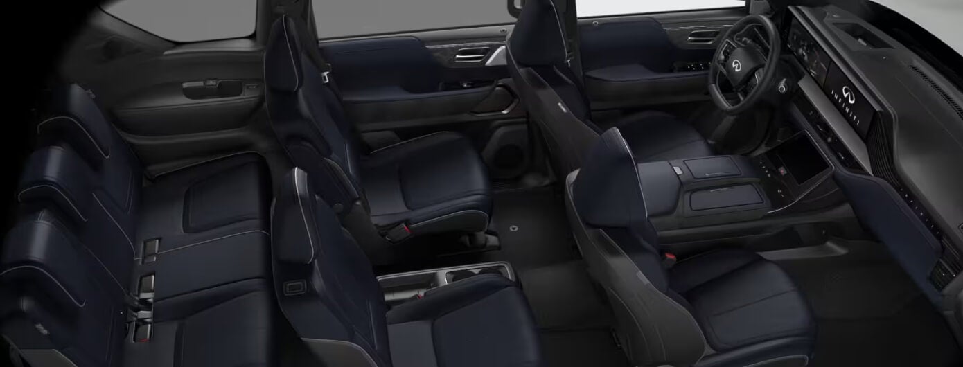 INFINITI QX80 Graphite With Open Pore Wood and Matte Chrome