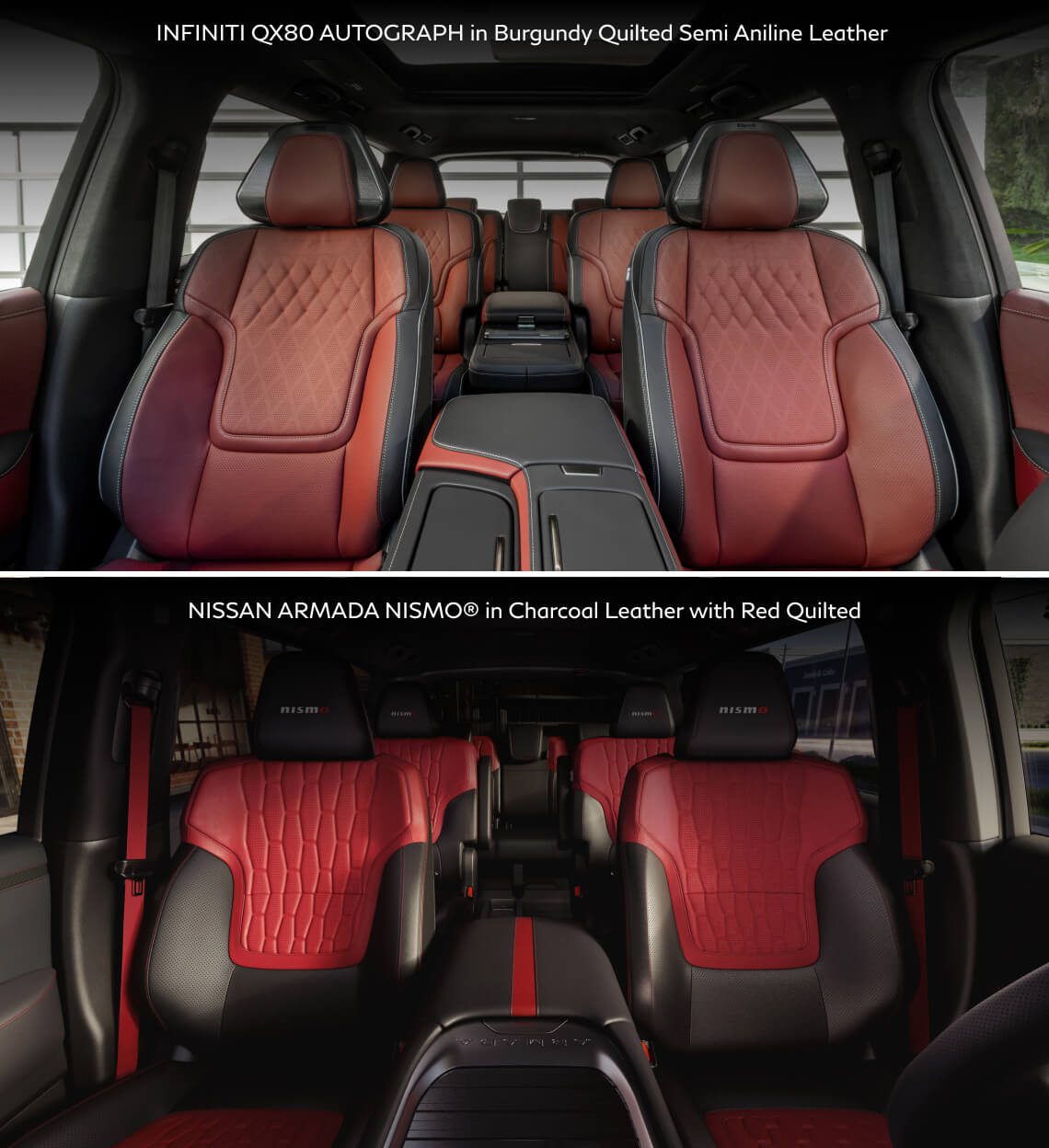 Nissan Armada vs. INFINITI QX80 Interior & Features