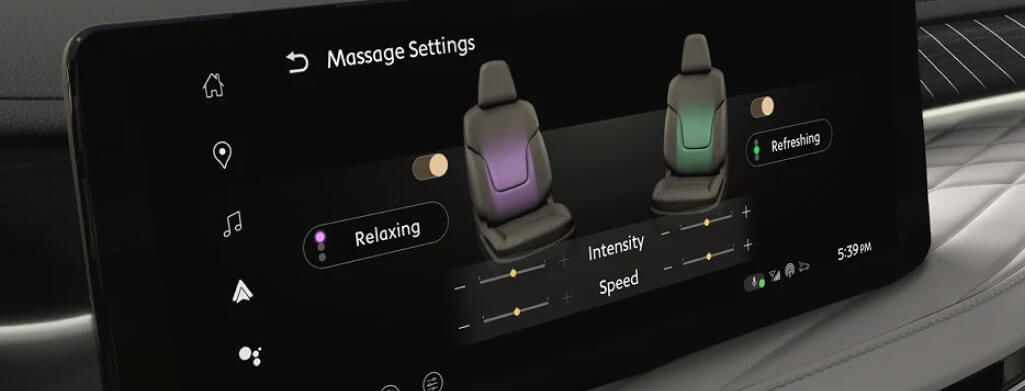 Infiniti QX60 massage control panel